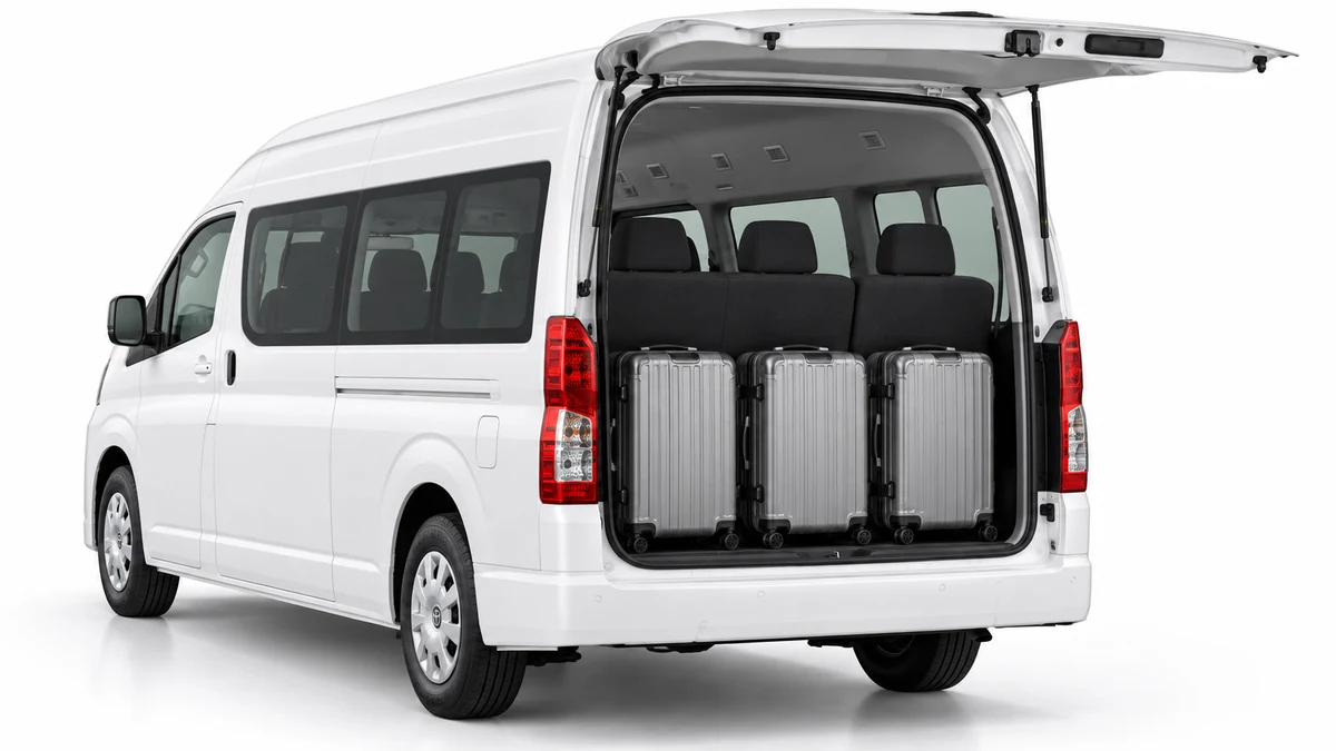Ruang Muatan Kargo dan Bagasi Belakang Toyota Hiace SLWB