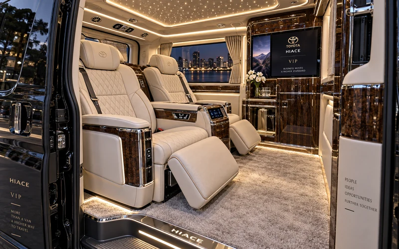 Toyota Hiace SLWB Pengubahsuaian Khas VIP Eksekutif